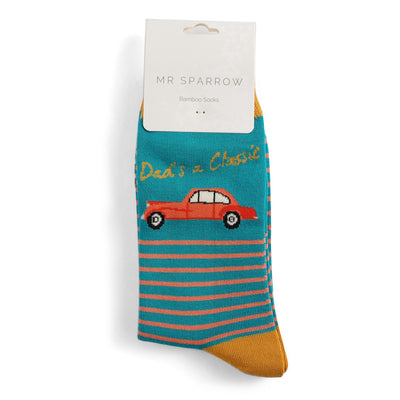 Dad's a Classic Teal Bamboo Socks