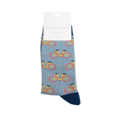 Cycling Blue Bamboo Socks
