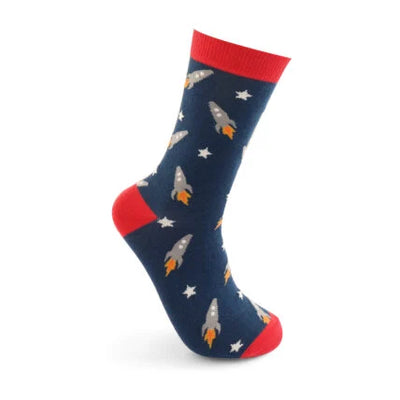 Rockets Navy Bamboo Socks