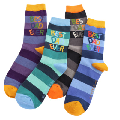 Best Dad Grey Bamboo Socks