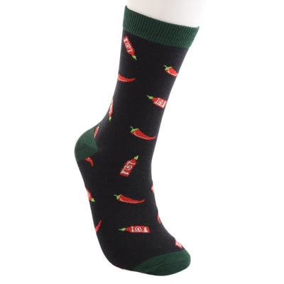 Something Spicy Black Bamboo Socks