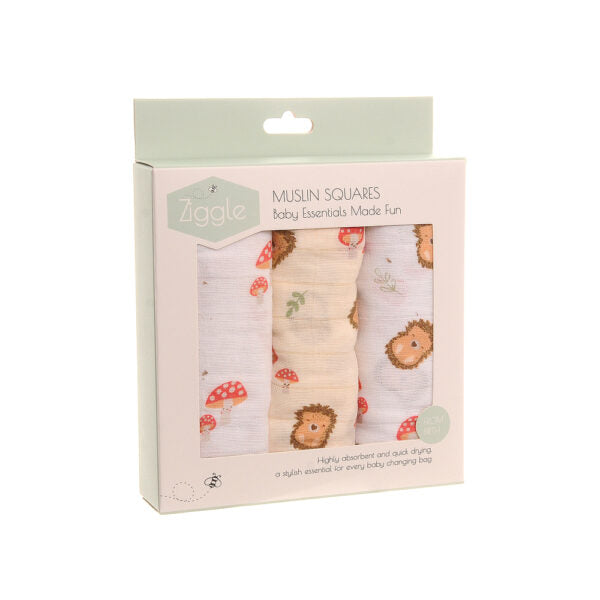 Woodland Hedgehog Muslin Set
