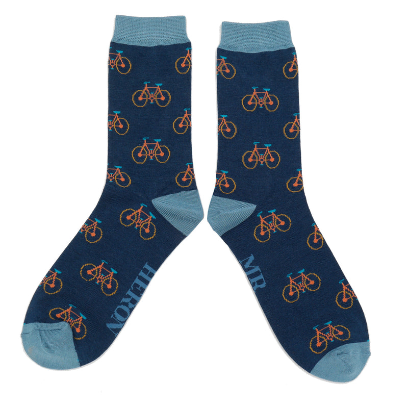 Cycling Navy Bamboo Socks
