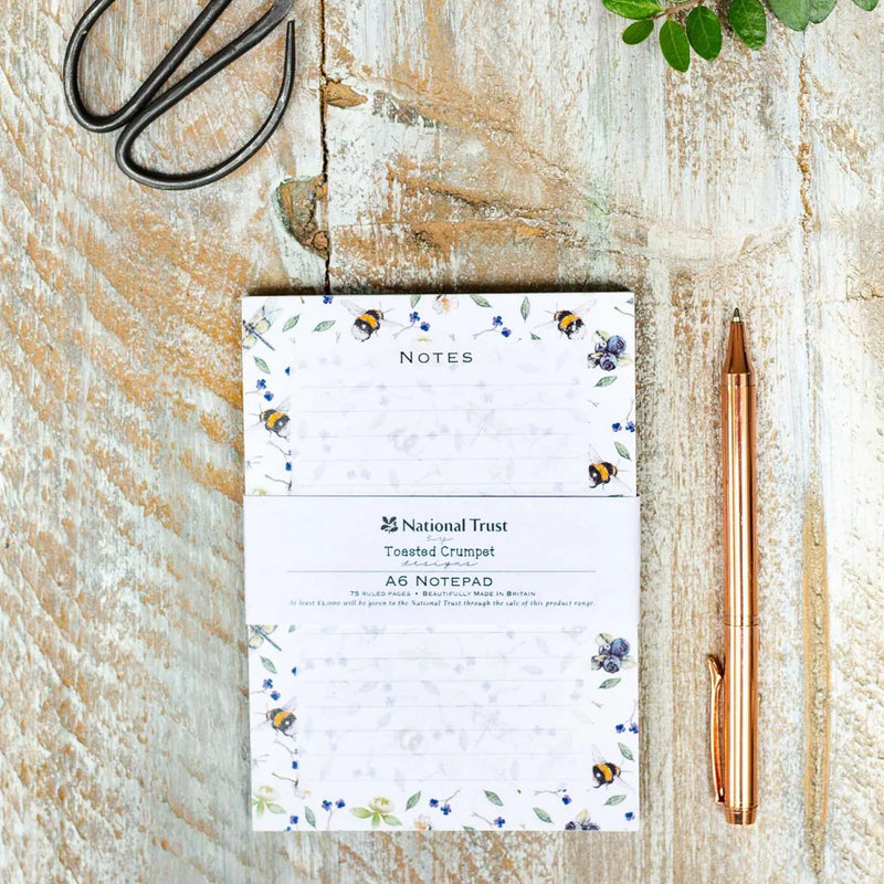 Wild Flower Meadows Bee A6 Jotter Notepad