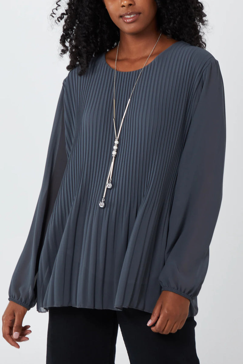 Paula Pleated Blouse - More Colours Available