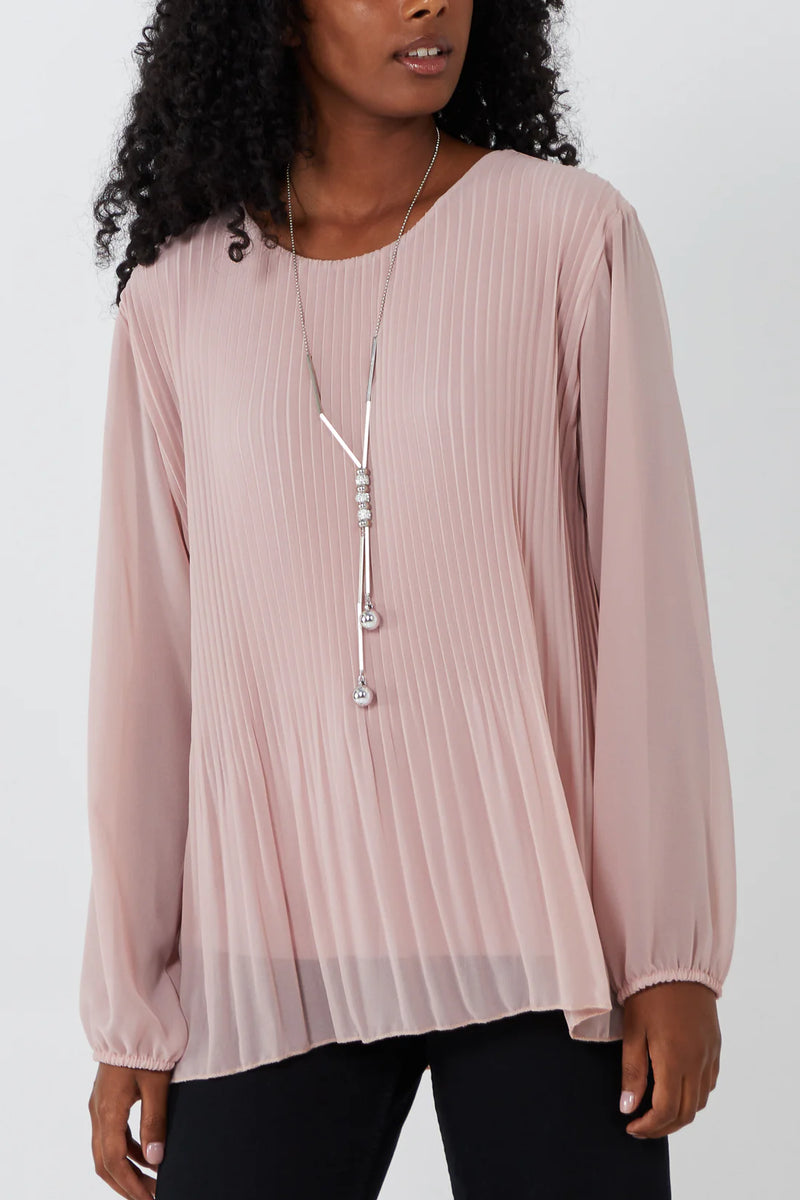 Paula Pleated Blouse - More Colours Available