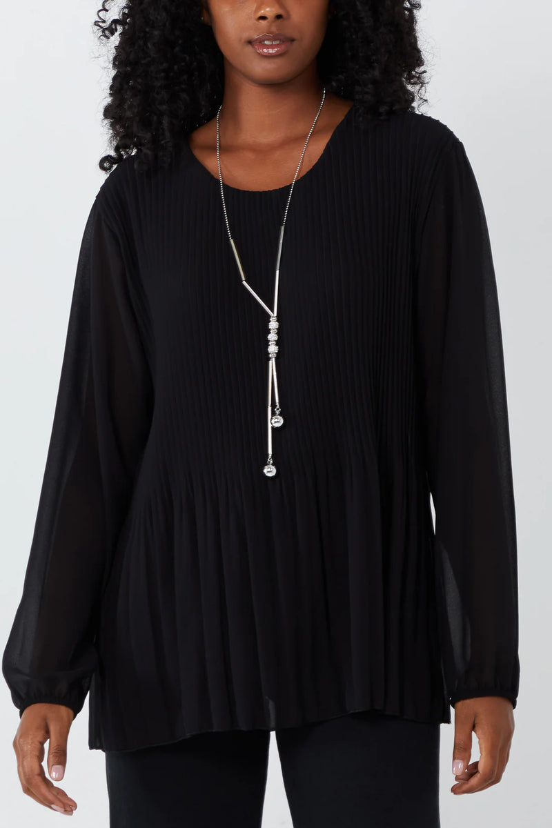 Paula Pleated Blouse - More Colours Available