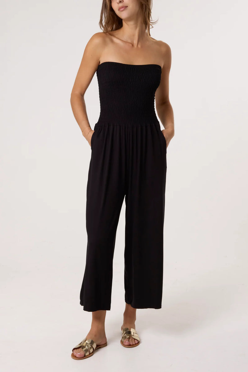 Bethany Bandeau Shirred Jumpsuit - More Colours Available