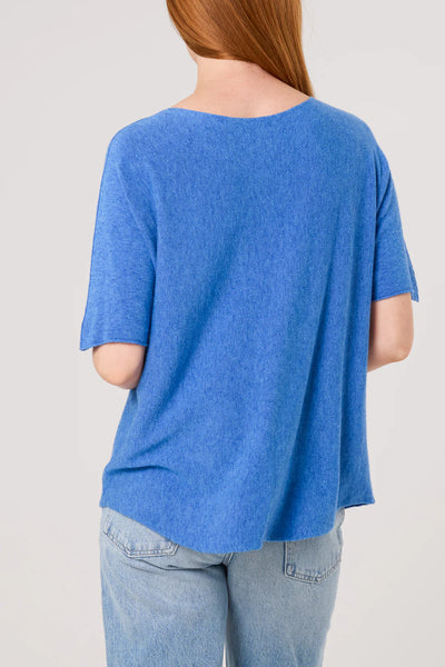 Rosa Raw Edge Short Sleeve Jumper - More Colours Available