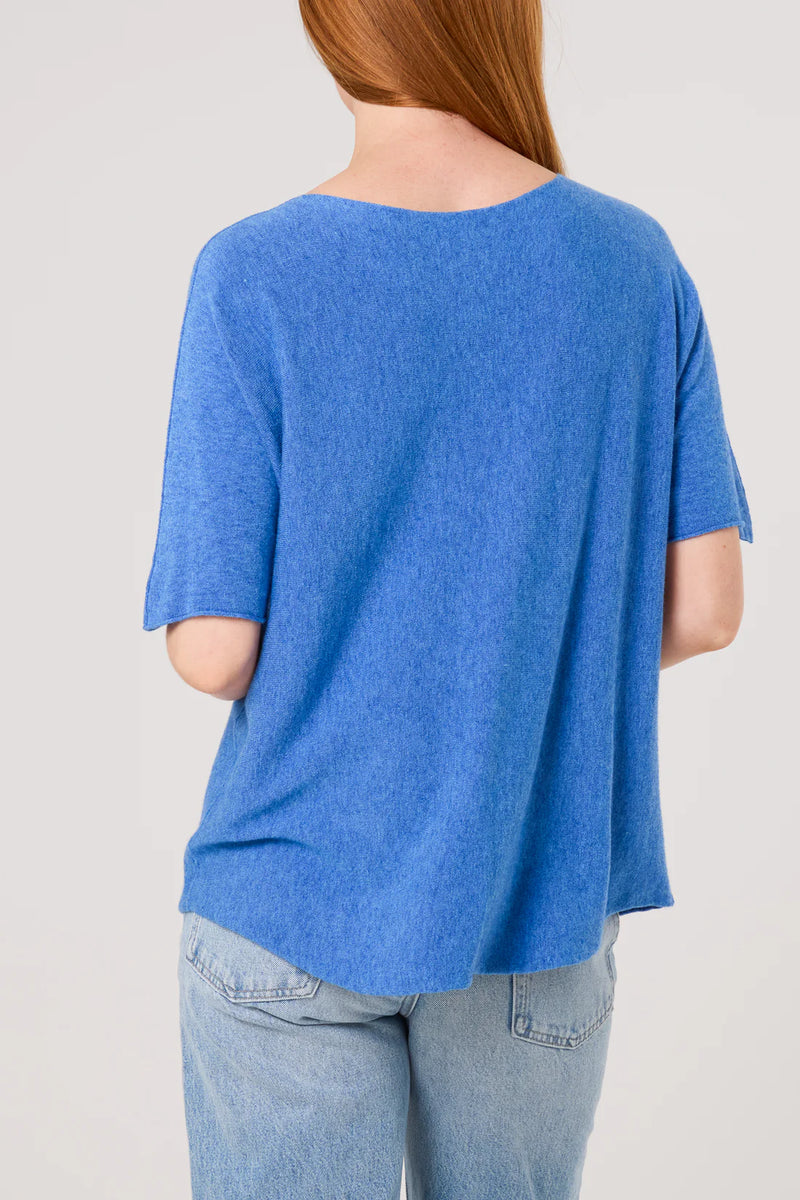 Rosa Raw Edge Short Sleeve Jumper - More Colours Available