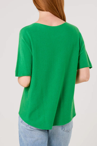Rosa Raw Edge Short Sleeve Jumper - More Colours Available