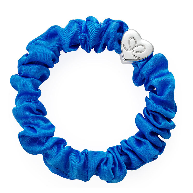 Royal Blue Silk Scrunchie Hairband