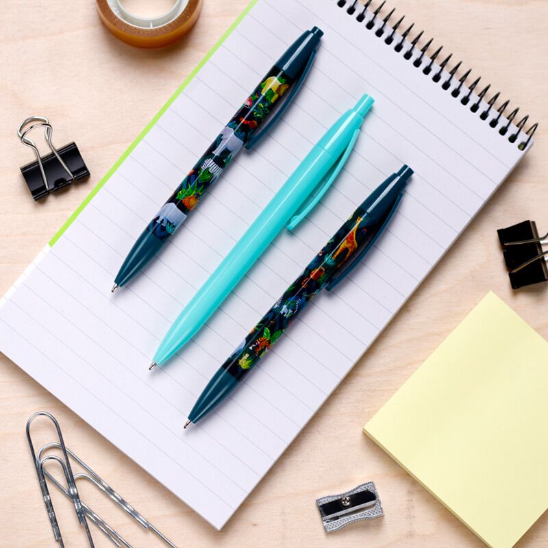 Set Of Three Safari Pens