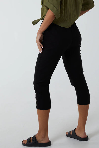 Elaine Elasticated Crop Trouser - More Colours & Sizes Available