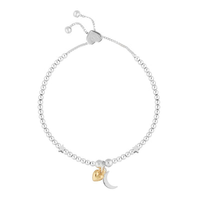 Love You To The Moon & Back Adjustable Bracelet