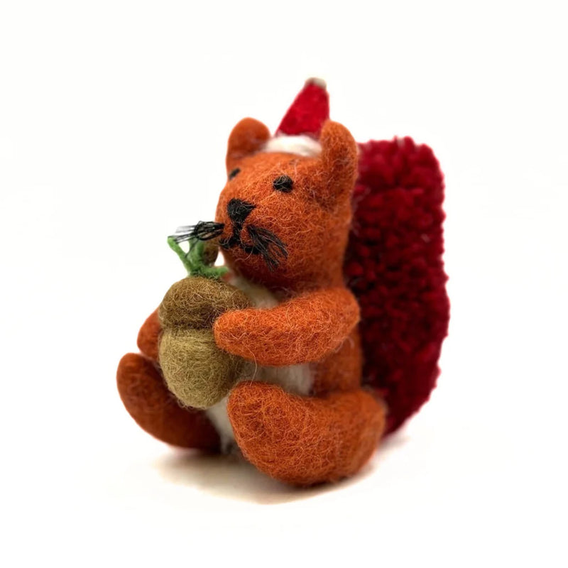 Christmas Red Squirrel Decoration