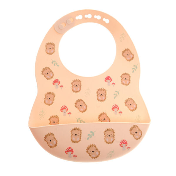 Hedgehog Catch It Silicone Bib