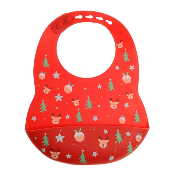 Christmas Catch It Silicone Bib