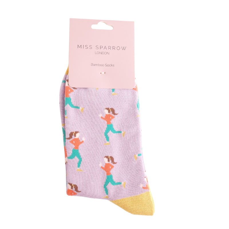 Jogging Lilac Bamboo Socks