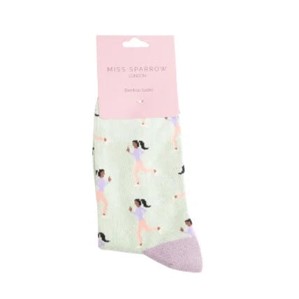 Jogging Mint Bamboo Socks
