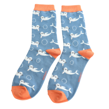 Seals Denim Bamboo Socks