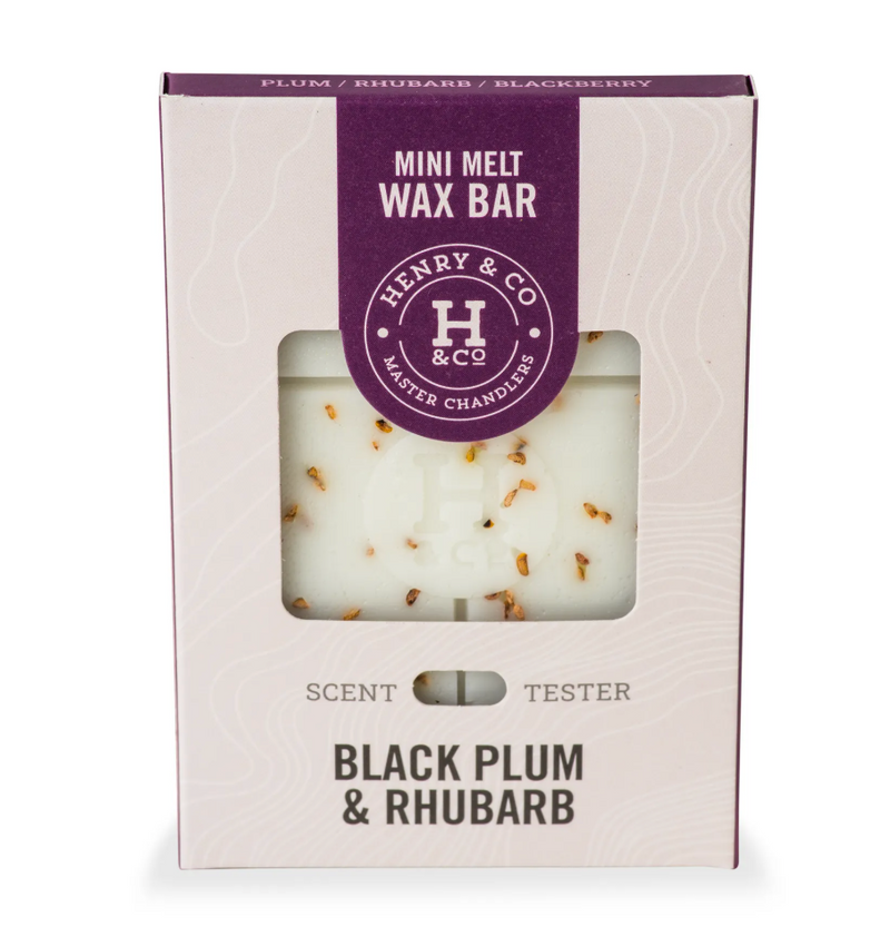 Black Plum & Rhubarb Mini Wax Melt Bar