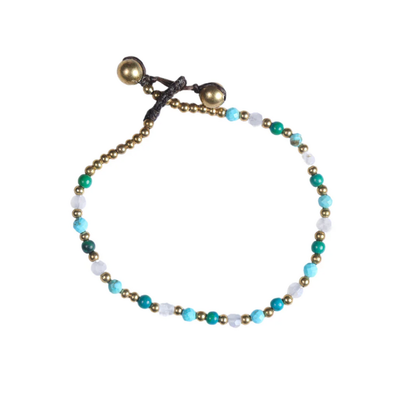 Brass Crystal Healing Bracelets - More Designs Available