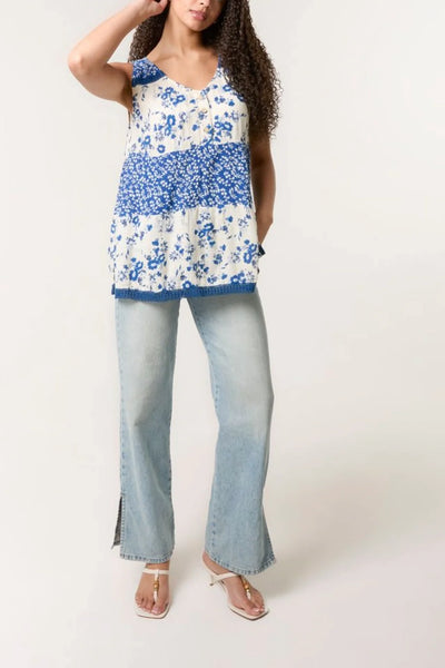 Ditsy Vest Top - More Sizes Available