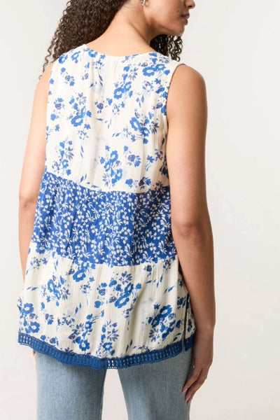 Ditsy Vest Top - More Sizes Available
