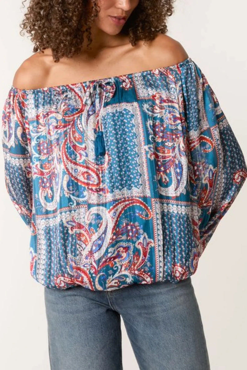 Paige Paisley Blouse - More Sizes & Colours Available