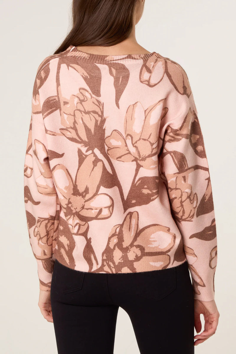 Flora Flower Embellished Jumper - More Colours Available