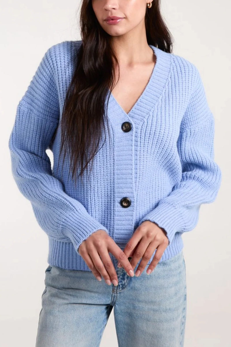 Pauline Button Up Knit Cardigan - More Colours & Sizes Available