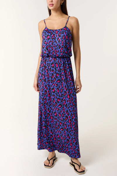 Valerie Vibrant Animal Print Maxi Dress - More Sizes Available