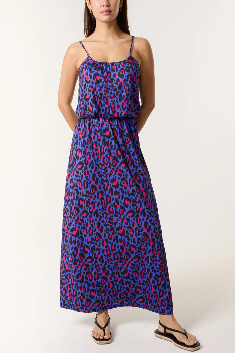 Valerie Vibrant Animal Print Maxi Dress - More Sizes Available