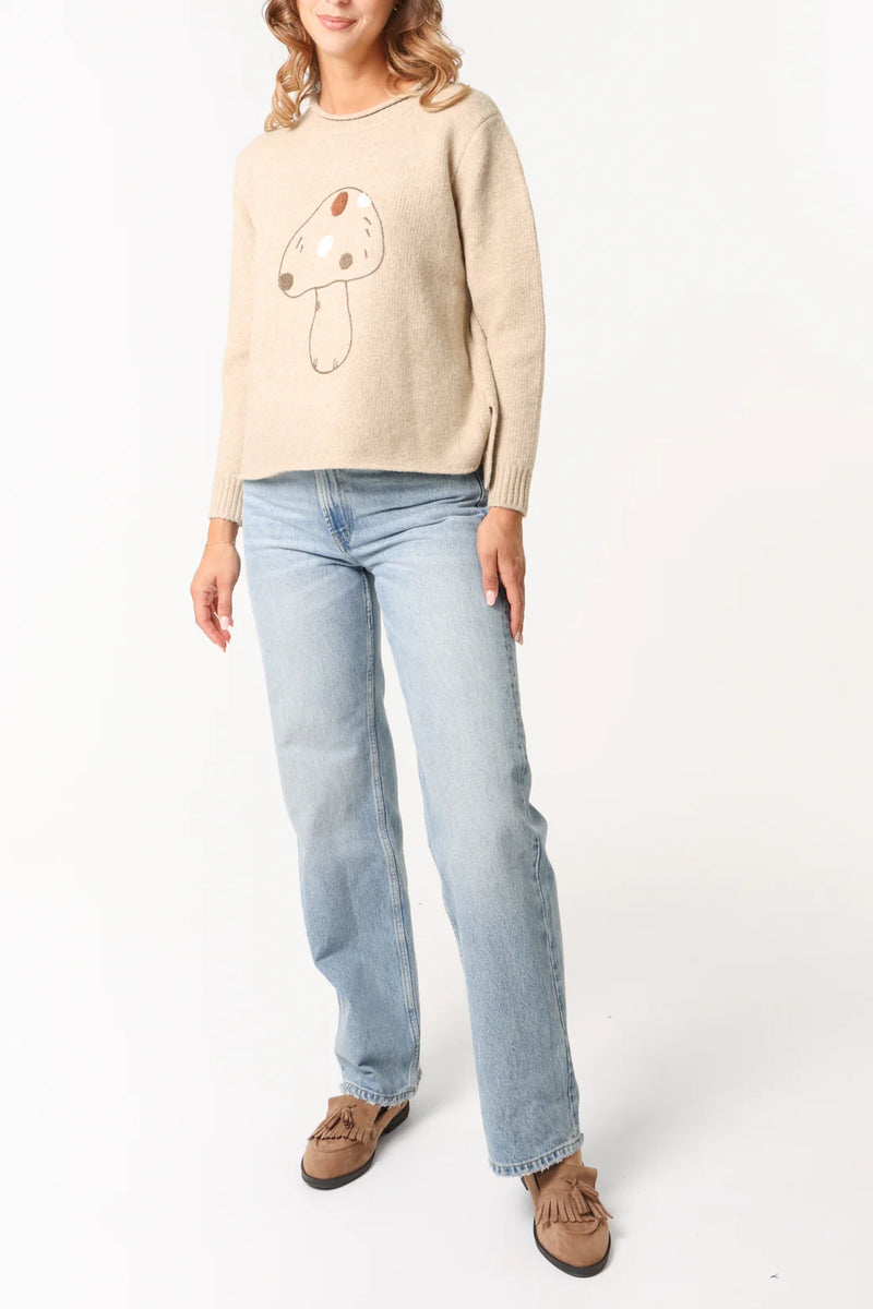 Mushroom Knit Jumper - More Sizes Available