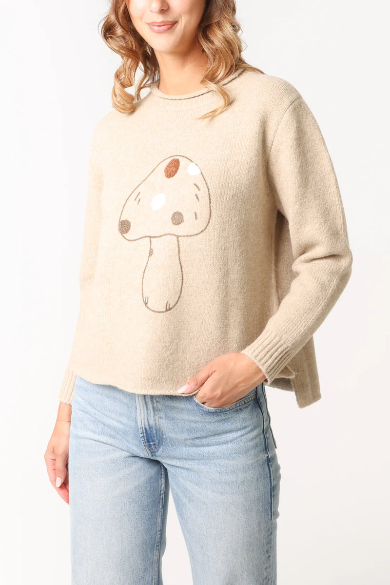 Mushroom Knit Jumper - More Sizes Available