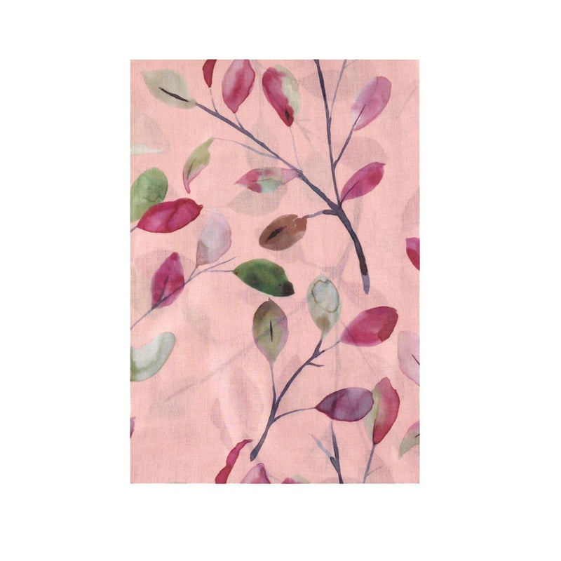 Watercolour Leaves Light Pink Scarf