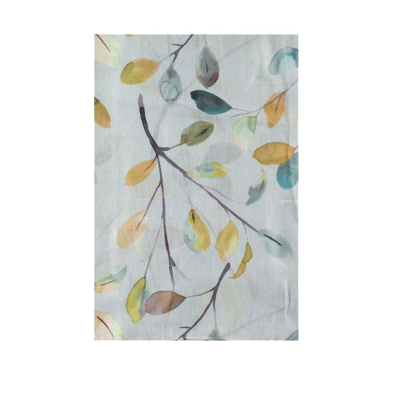 Watercolour Leaves Silver Scarf