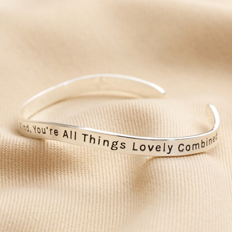 All Things Lovely Silver Wave Bangle