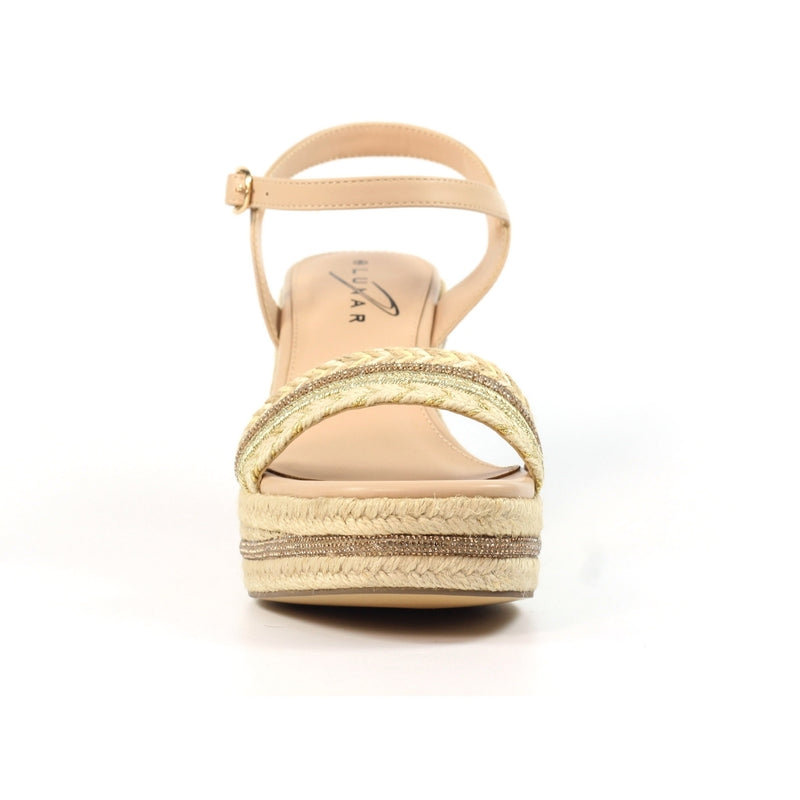 Amanda Beige Wedge Sandal