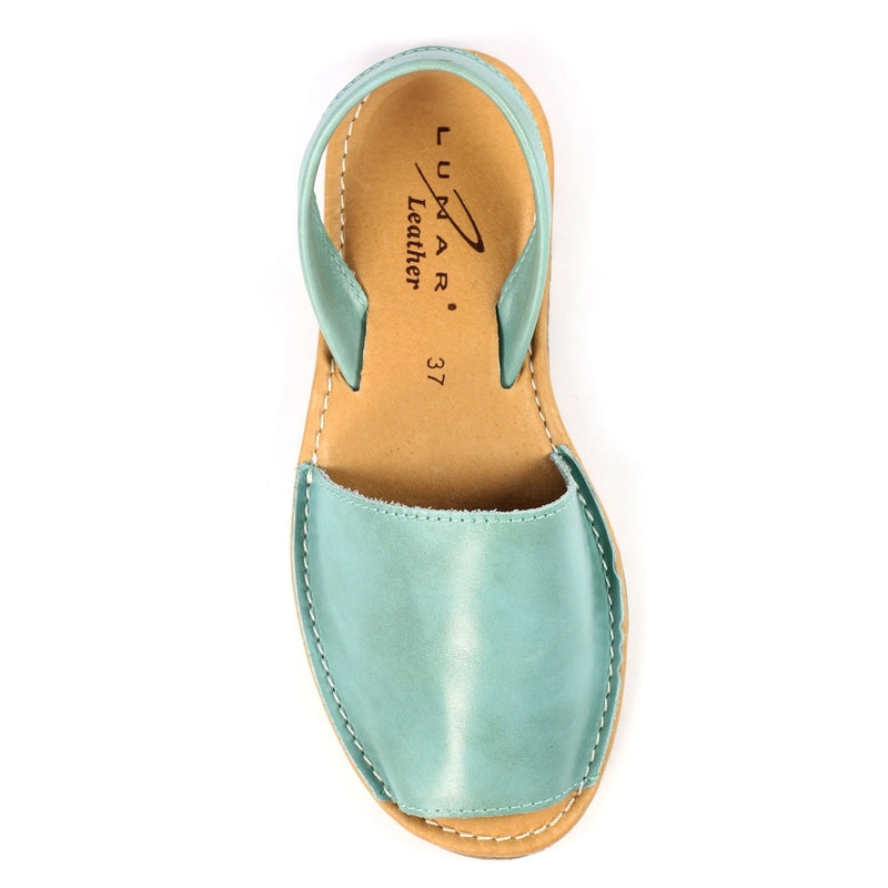 Amara Turquoise Leather Sandal