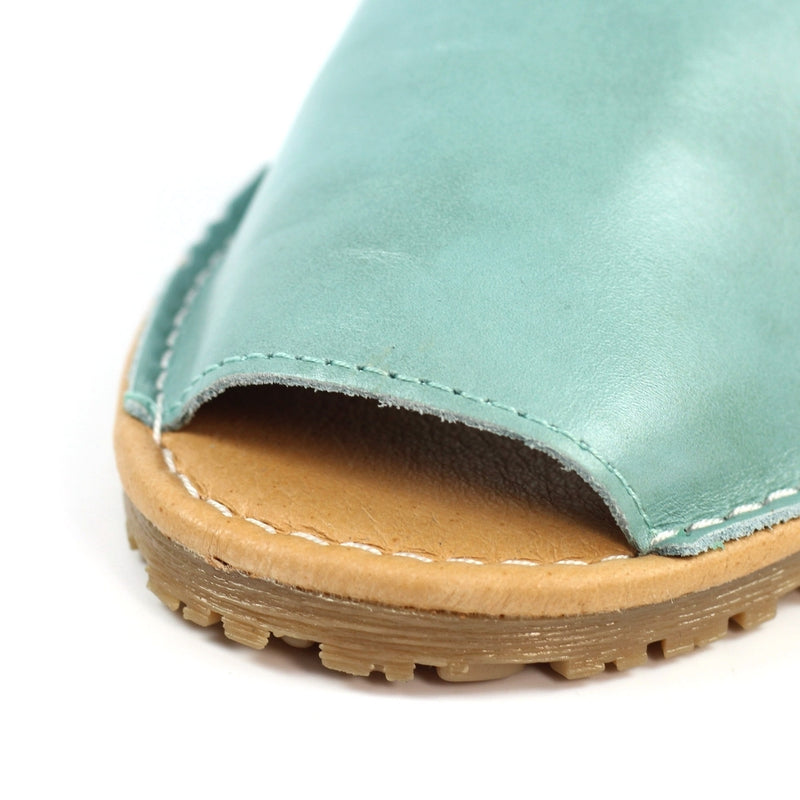 Amara Turquoise Leather Sandal