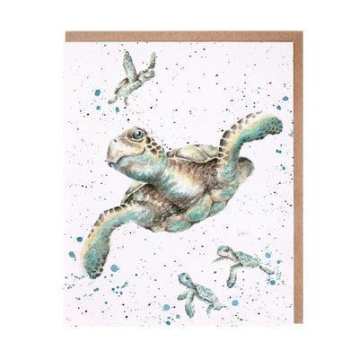 'Swimming School' Turtle Notecard Set