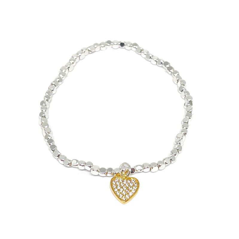 Aria Heart Bracelet Gold