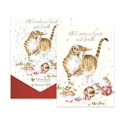 'All Creatures Great & Small' Cat Christmas Card Packs
