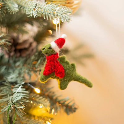 Christmas Mini Diplodocus Decoration