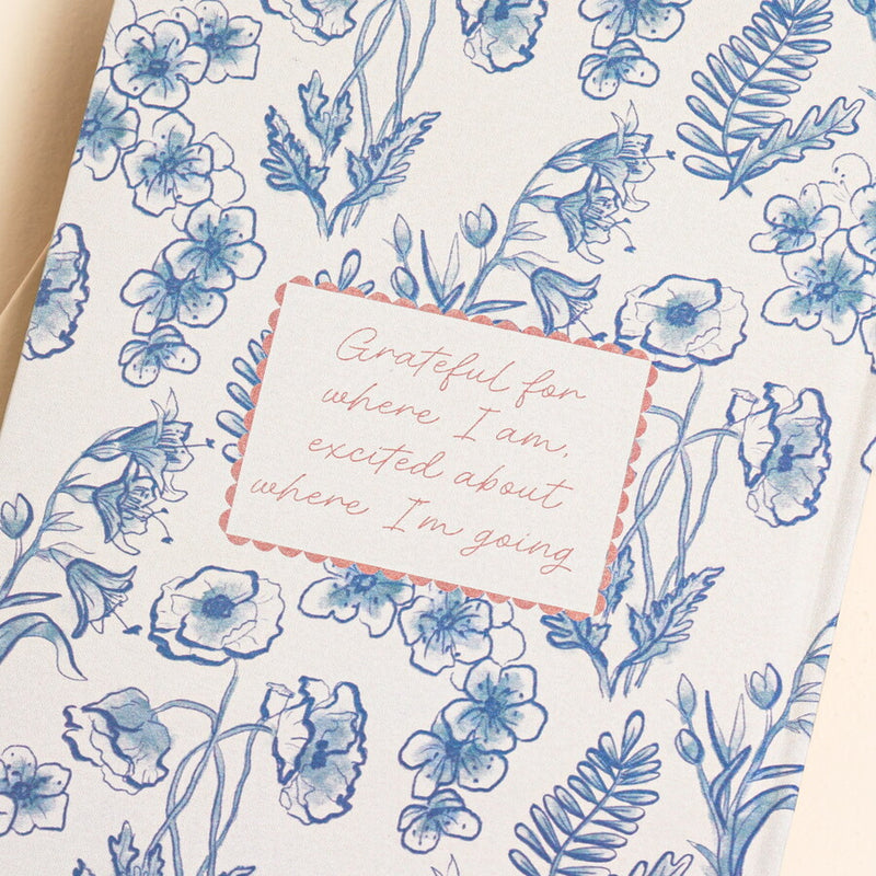 Blue Wildflower Daily Gratitude Journal