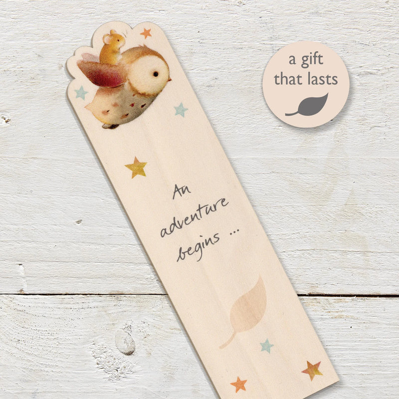 Adventure Begins Owl Bookmark