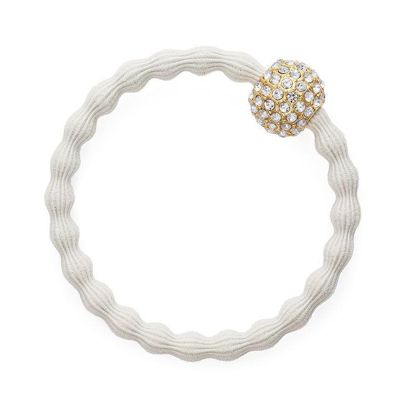 White Snowball Hairband