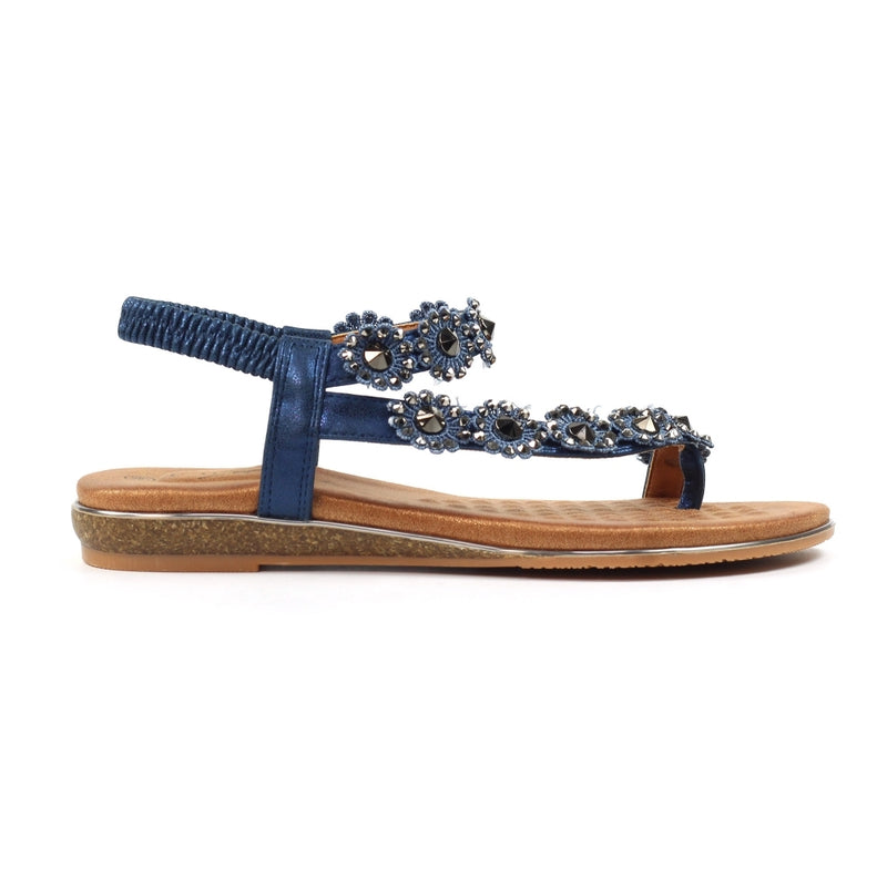Charlotte Navy Sandal
